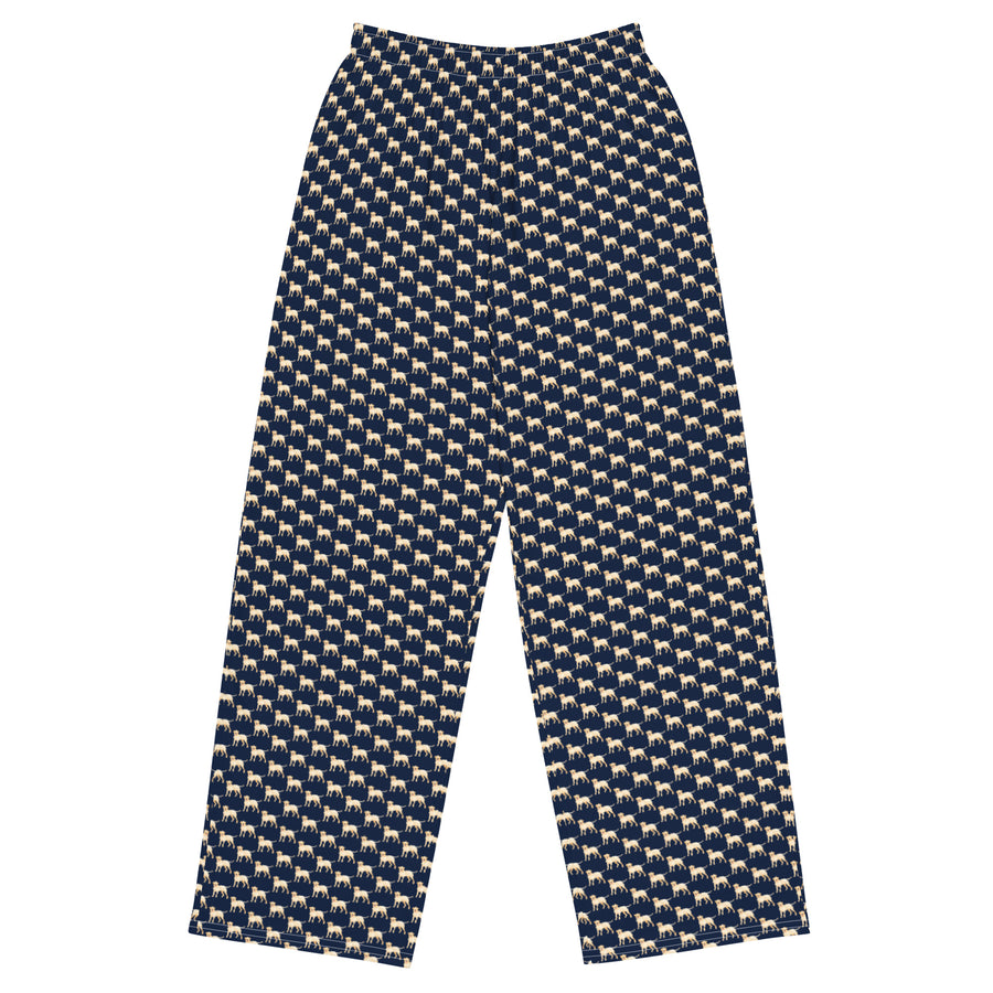 Canine Collective: Yellow Labrador Retriever Lounge Pants in Navy