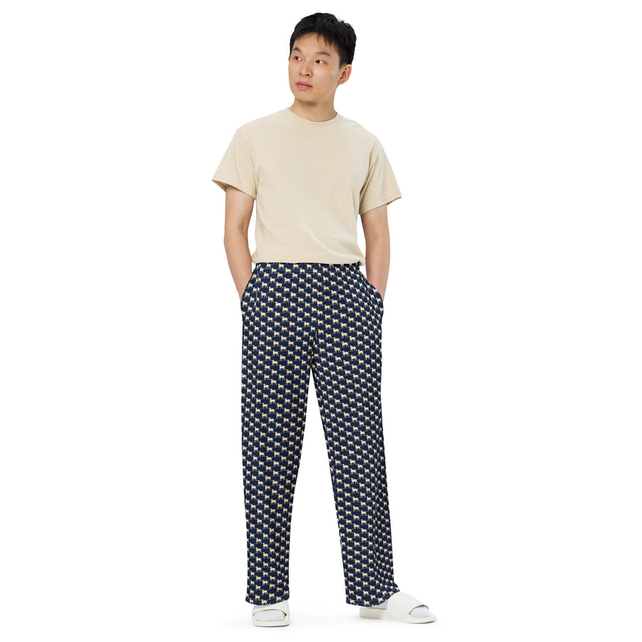 Canine Collective: Yellow Labrador Retriever Lounge Pants in Navy