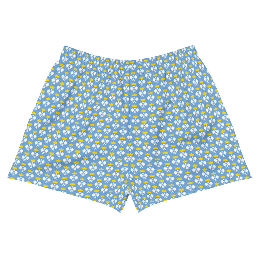 "Queen of the Pickleball Court" Athletic Shorts in Jordy Blue