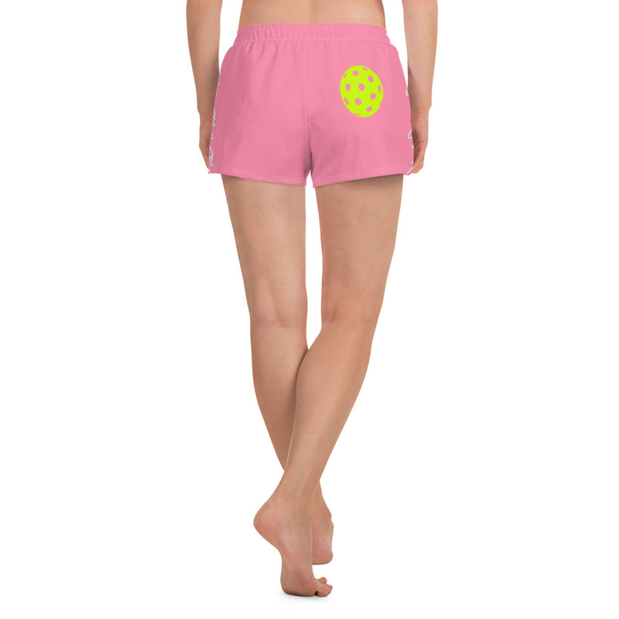 "Queen of the Court" Pickleball Shorts Baby Blue/Pink