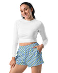 "Queen of the Pickleball Court" Athletic Shorts in Jordy Blue