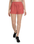 "Queen of the Pickleball Court" Athletic Shorts in Red