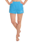 "Queen of the Court" Pickleball Shorts Baby Blue/Pink