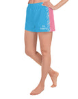 "Queen of the Court" Pickleball Shorts Baby Blue/Pink