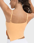 Slit Asymmetrical Neck Active Cami