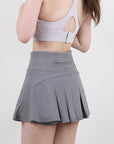 High Waist Pleated Active Skirt