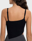 Slit Asymmetrical Neck Active Cami