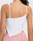 Slit Asymmetrical Neck Active Cami