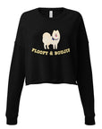 Canine Collective: King Cornelius of Pomerania "floofy & boujie" Crop Sweatshirt