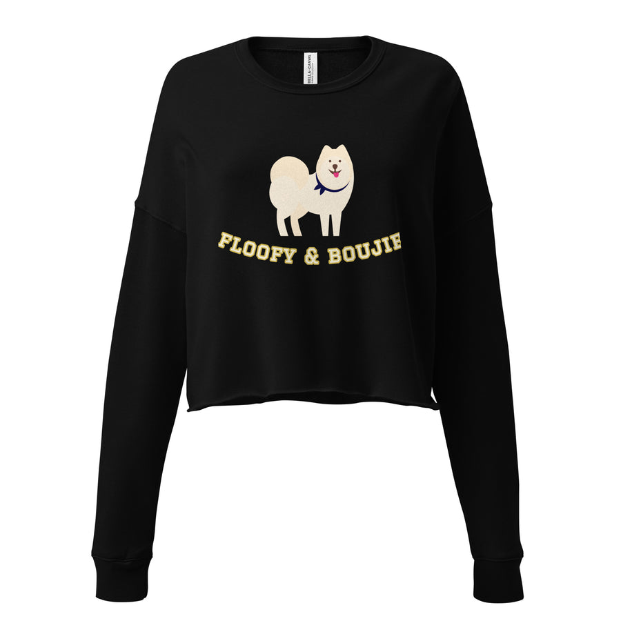 Canine Collective: King Cornelius of Pomerania "floofy & boujie" Crop Sweatshirt