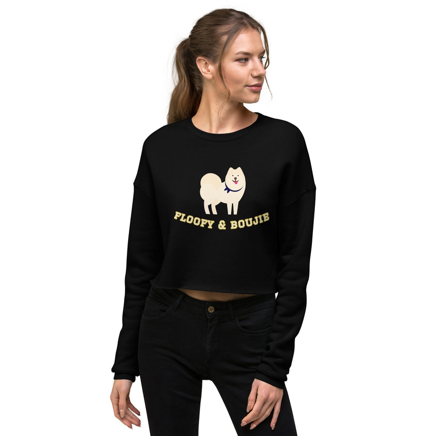 Canine Collective: King Cornelius of Pomerania "floofy & boujie" Crop Sweatshirt