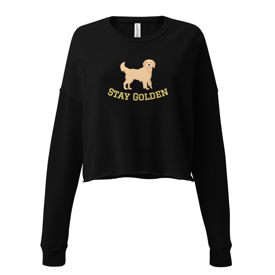 Canine Collective: Golden Retriever "Stay Golden" Crop Sweatshirt