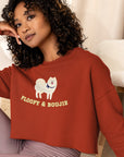 Canine Collective: King Cornelius of Pomerania "floofy & boujie" Crop Sweatshirt