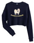 Canine Collective: King Cornelius of Pomerania "floofy & boujie" Crop Sweatshirt