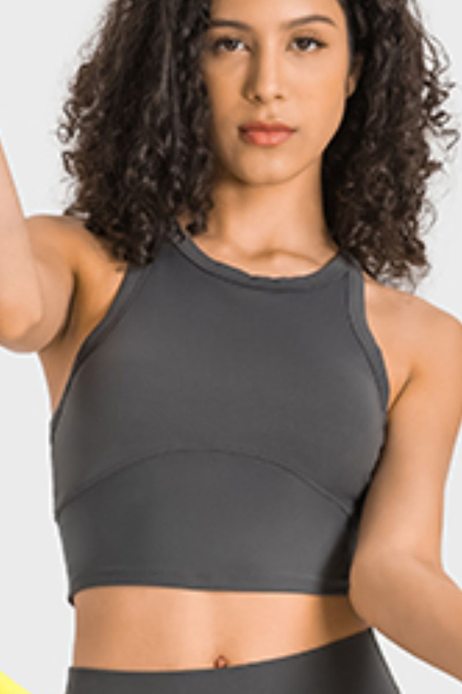 Via Venustas - Racerback Cropped Sports Tank, Fitness Top