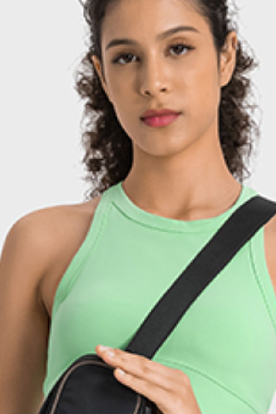 Via Venustas - Racerback Cropped Sports Tank, Fitness Top