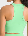 Via Venustas - Racerback Cropped Sports Tank, Fitness Top