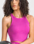 Via Venustas - Racerback Cropped Sports Tank, Fitness Top