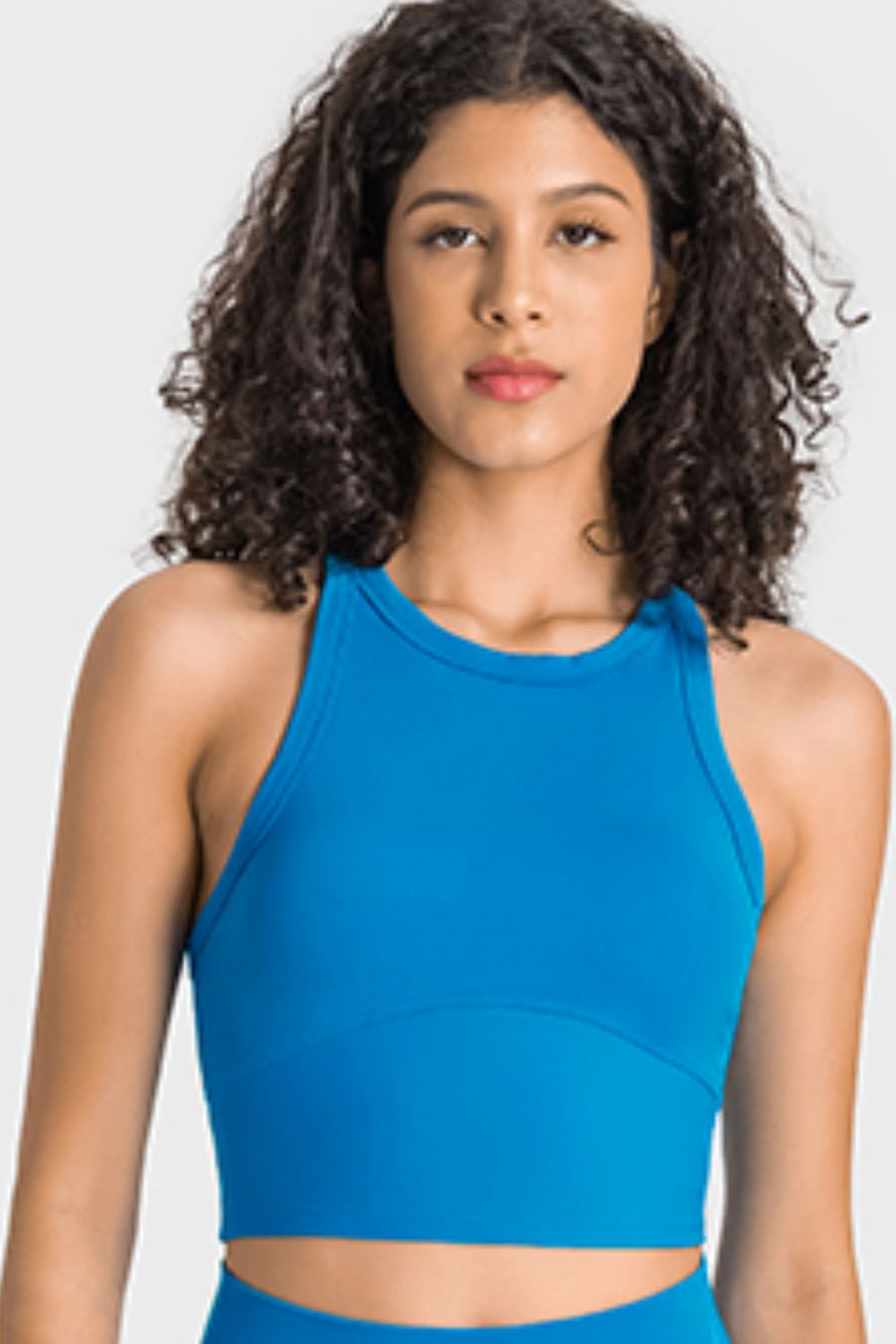 Via Venustas - Racerback Cropped Sports Tank, Fitness Top