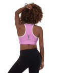 Via Venustas - "Queen of the Court" Fitness Bra in Lavender Rose/White, Fitness Bra