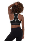 Via Venustas - "Queen of the Court" Fitness Bra in Black/White, Fitness Bra