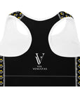 Via Venustas - "Queen of the Court" Fitness Bra in Black/White, Fitness Bra