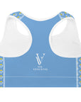 Via Venustas - "Queen of the Court" Fitness Bra in Jordy Blue/White, Fitness Bra