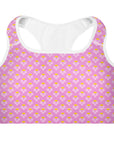 Via Venustas - "Queen of the Court" Fitness Bra in Lavender Rose/White, Fitness Bra