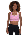 Via Venustas - "Queen of the Court" Fitness Bra in Lavender Rose/White, Fitness Bra, XS