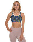 Via Venustas - "Queen of the Court" Fitness Bra in Navy/White, Fitness Bra