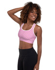 Via Venustas - "Queen of the Court" Fitness Bra in Lavender Rose/White, Fitness Bra