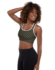 Via Venustas - "Queen of the Court" Fitness Bra in Black/White, Fitness Bra