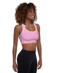 Via Venustas - "Queen of the Court" Fitness Bra in Lavender Rose/White, Fitness Bra