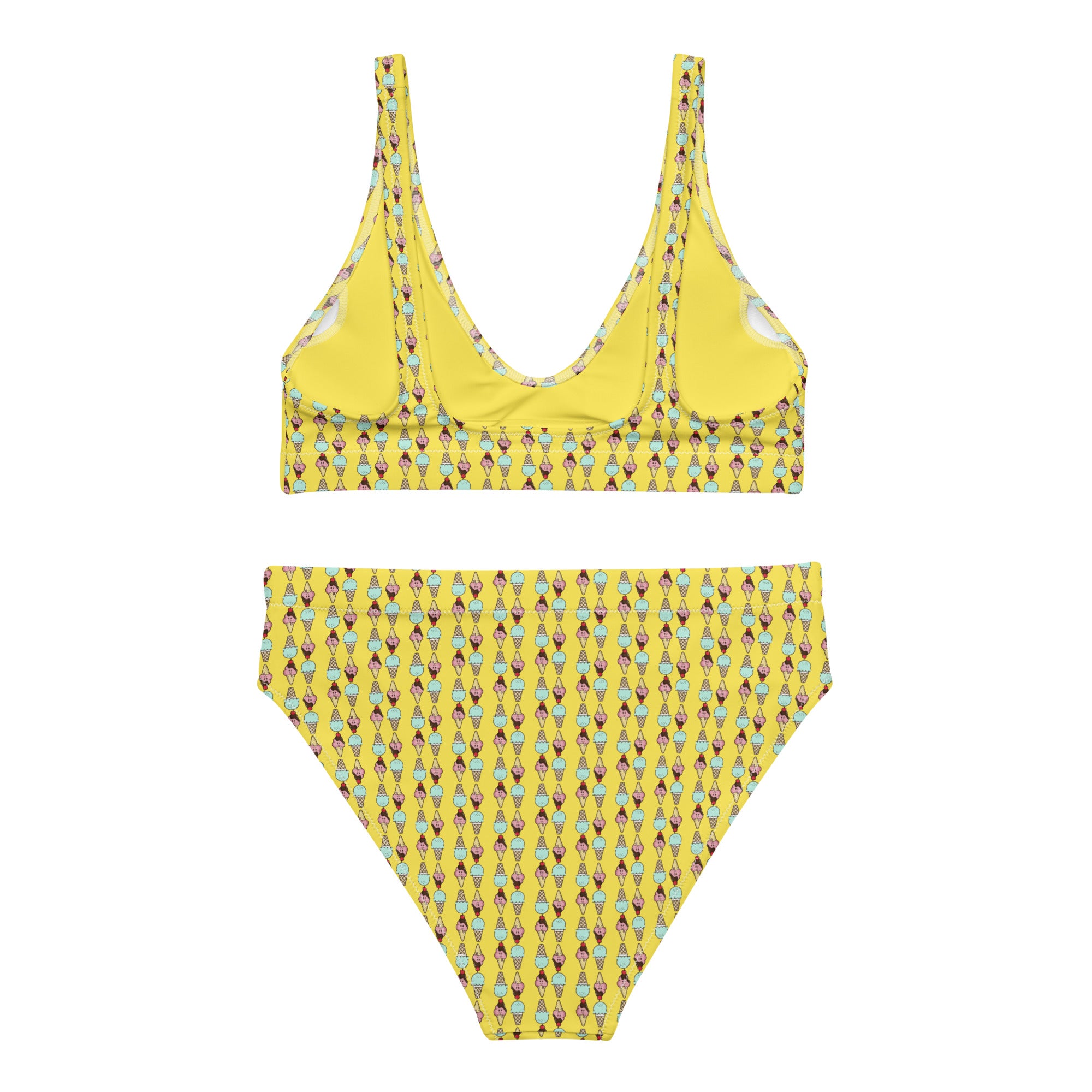 Via Venustas - Ice Cream Paradise High-Waisted Bikini in Paris Daisy, Swimwear