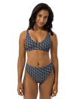 Via Venustas - Ice Cream Paradise High-Waisted Bikini in Navy, Swimwear