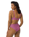 Via Venustas - Ice Cream Paradise High-Waisted Bikini in Deep Cerise, Swimwear