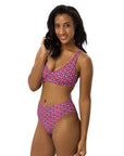 Via Venustas - Ice Cream Paradise High-Waisted Bikini in Deep Cerise, Swimwear