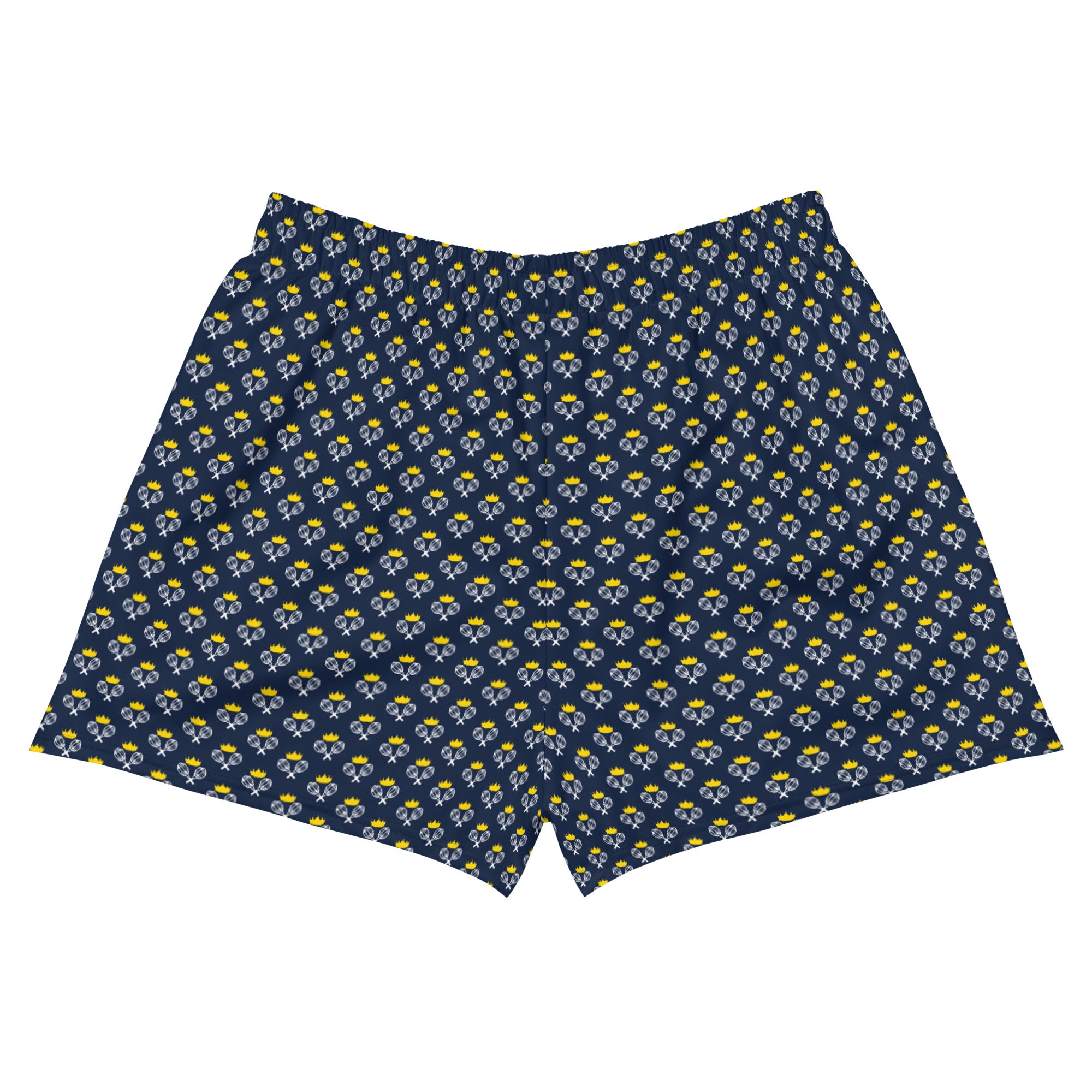 Via Venustas - "Queen of the Court" Athletic Shorts in Navy/White, Athletic Shorts