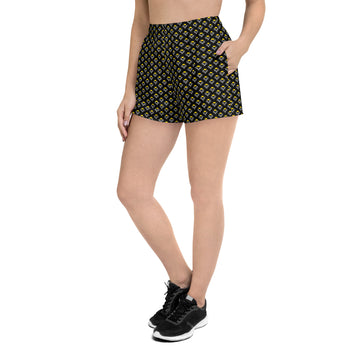 Via Venustas - "Queen of the Court" Shorts in Black/White, Athletic Shorts