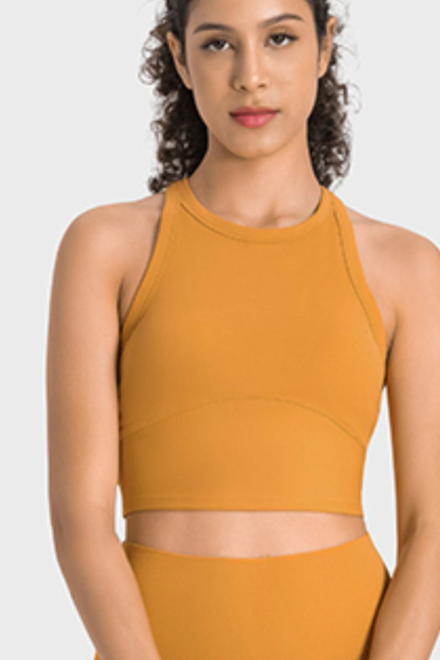 Via Venustas - Racerback Cropped Sports Tank, Fitness Top